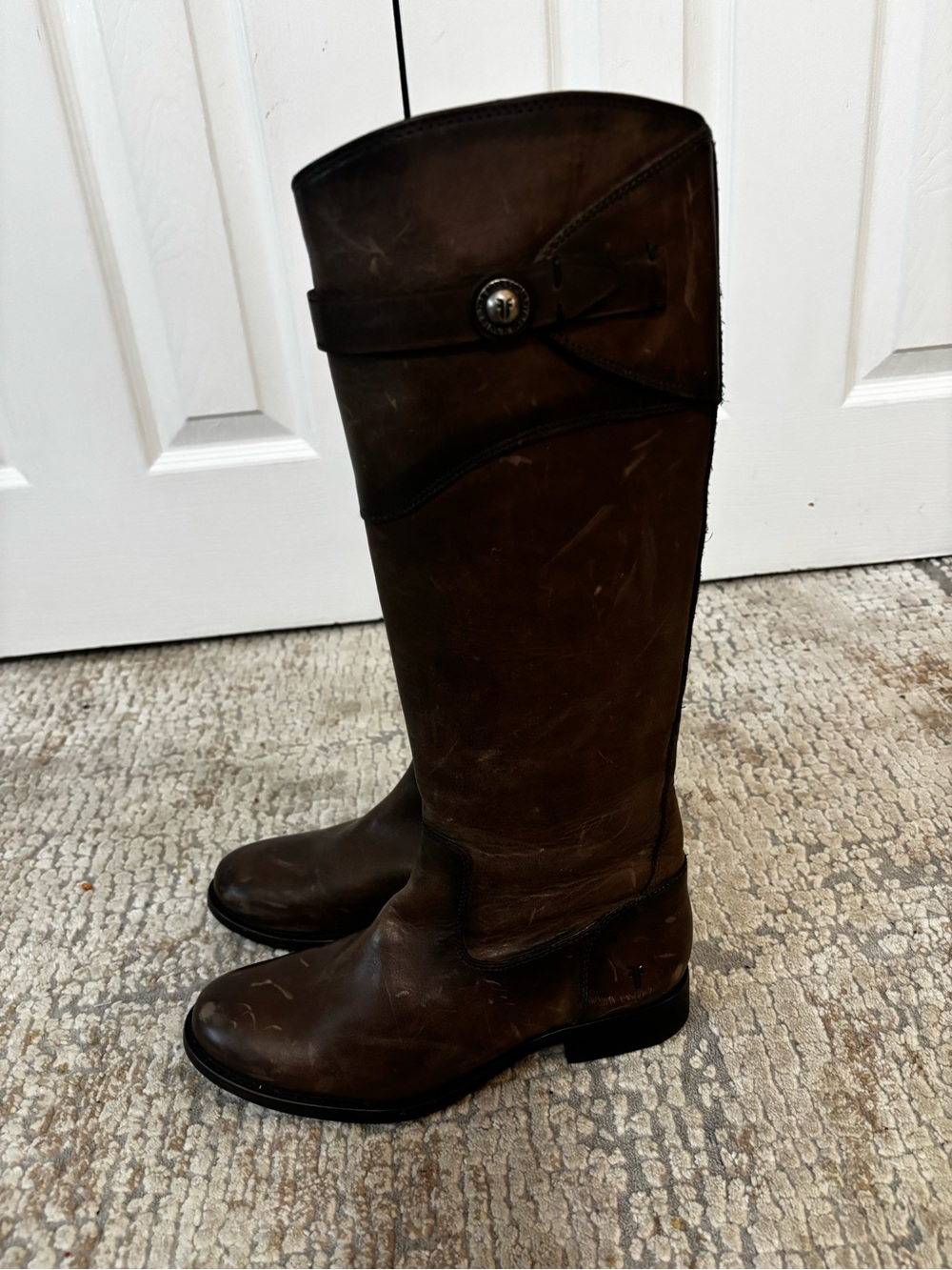 Frye Leather Knee-High Riding Boots women’s size 6